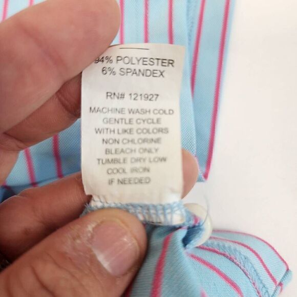 Johnnie-O Crew Performance Stripe Polo Size XXL E14 - Picture 11 of 11
